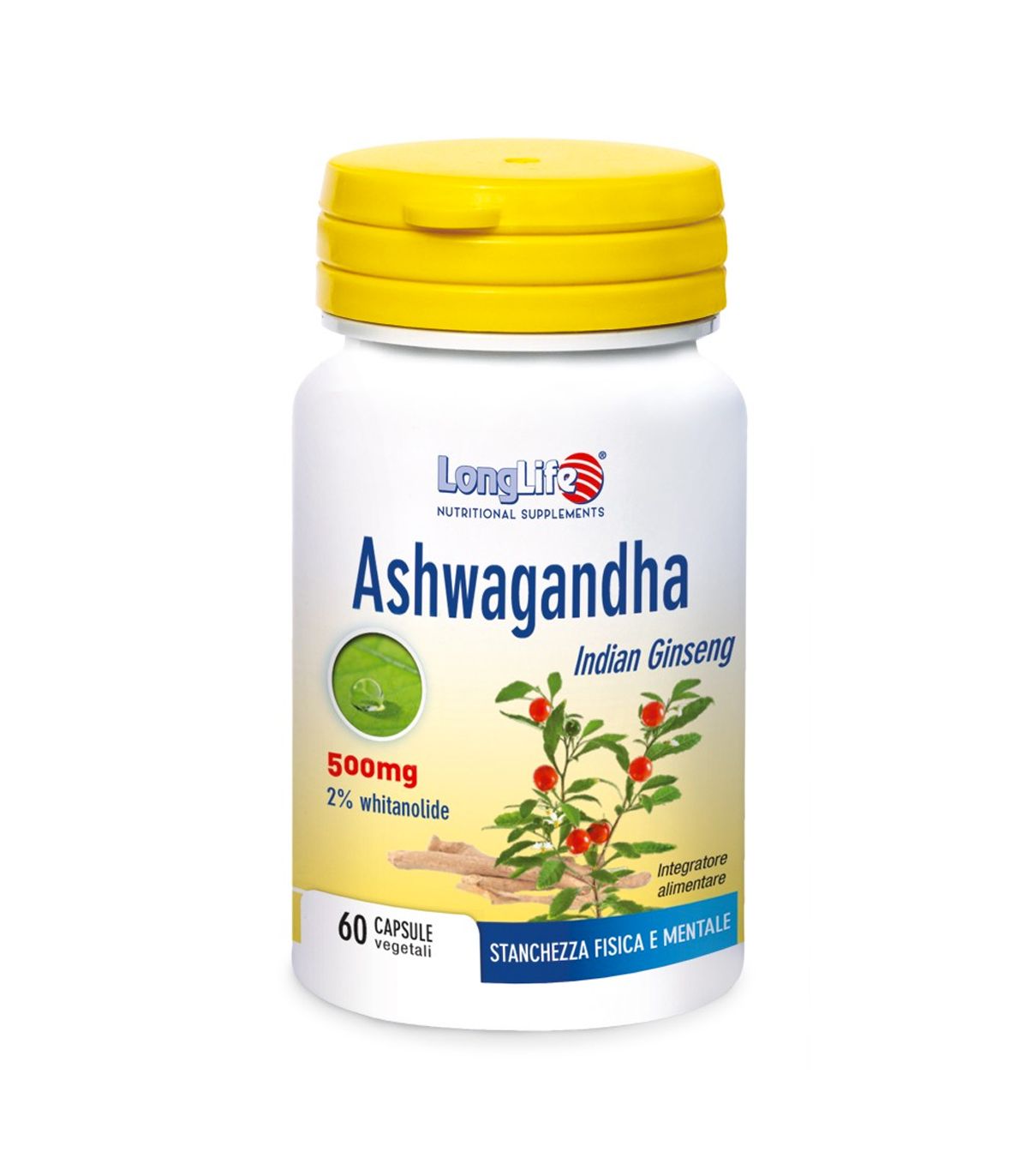 LONGLIFE ASHWAGANDHA 60CPS - farmaster.it