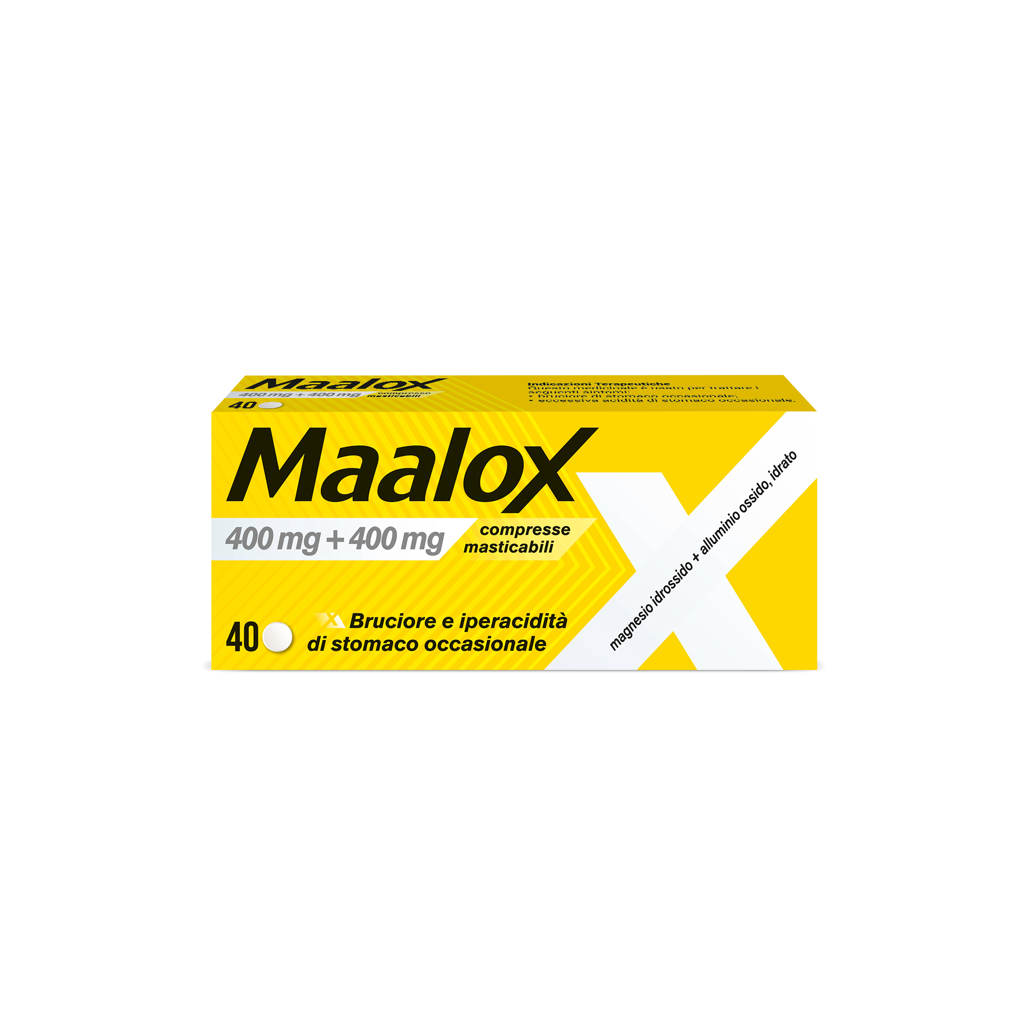MAALOX*40CPR MAST 400MG+400MG - farmaster.it