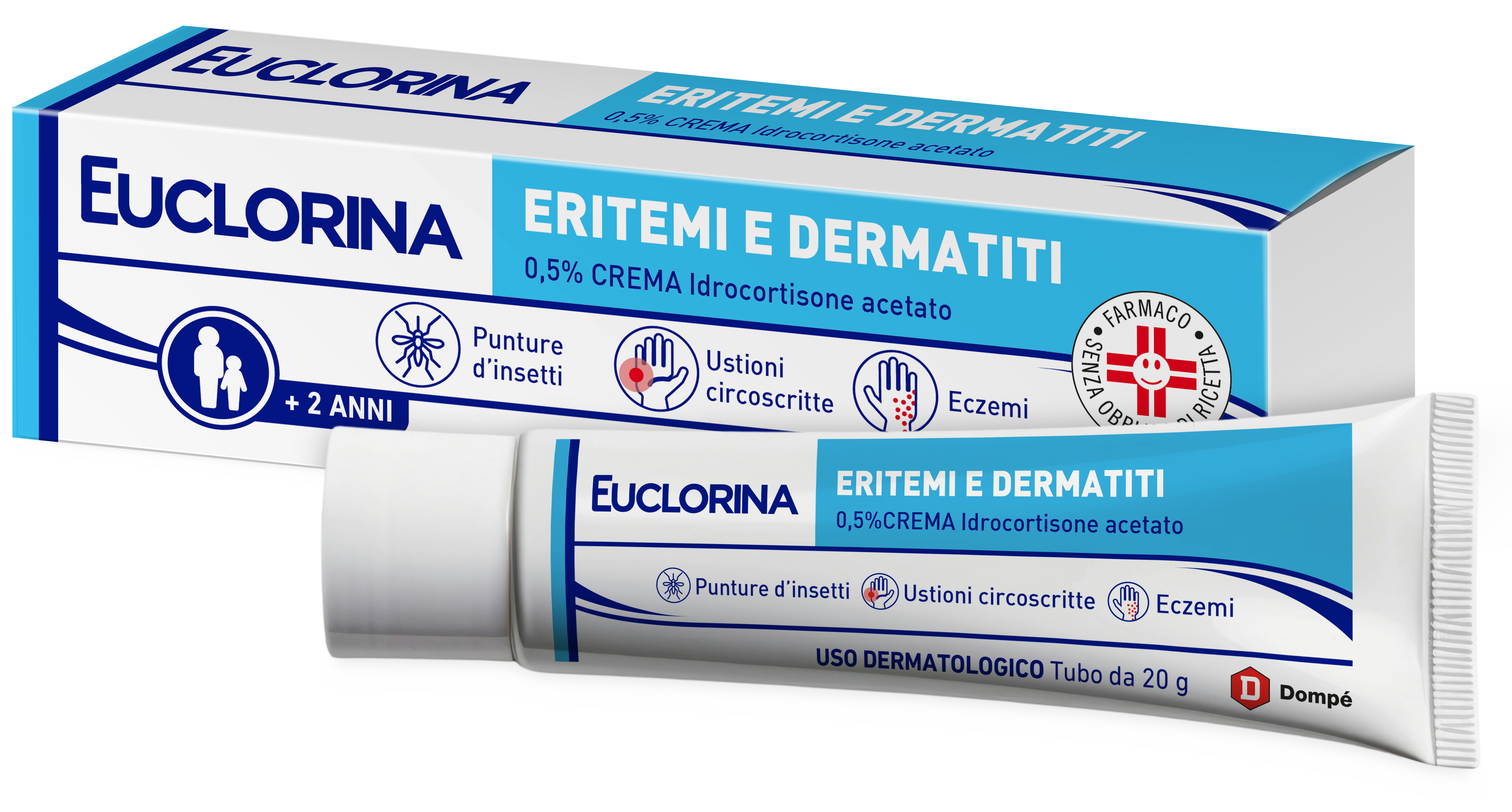 EUCLORINA ERITEMI*CR 20G 0,5% - farmaster.it