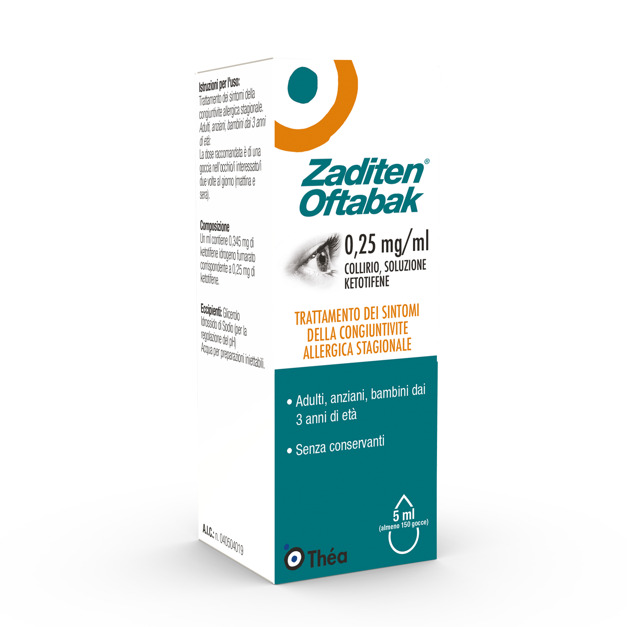 ZADITEN OFTABAK*COLLIRIO FL5ML - farmaster.it