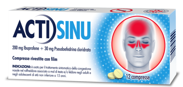 ACTISINU*12CPR 200MG+30MG - farmaster.it