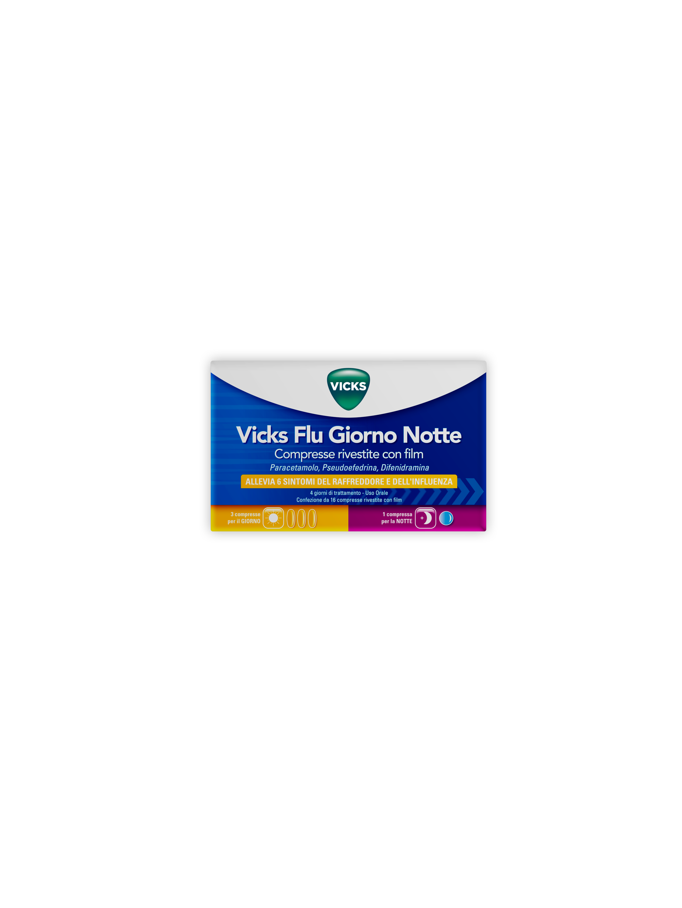 VICKS FLU GIORNO NOTTE*12+4CPR - farmaster.it