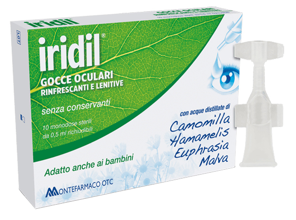 GOCCE OCULARI IRIDIL 10 AMPOLLE MONODOSE RICHIUDIBILI 0,5 ML - farmaster.it
