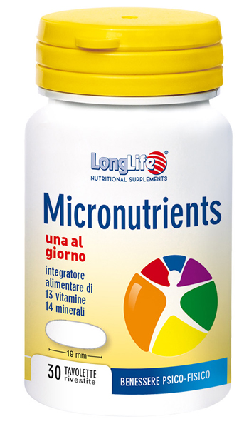 LONGLIFE MICRONUTRIENTS 30 TAVOLETTE RIVESTITE - farmaster.it