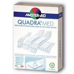 CEROTTO MASTER-AID QUADRA DERMOATTIVO FORMATI ASSORTITI 40 PEZZI - farmaster.it