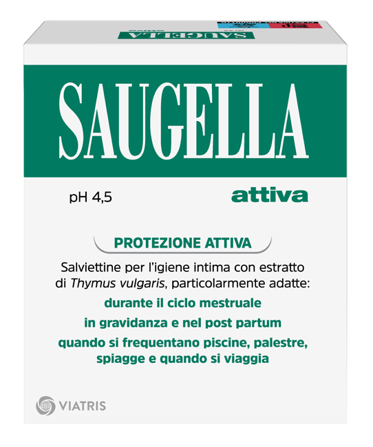 SAUGELLA ATTIVA SALVIETTINE DETERGENTI 10 BUSTINE - farmaster.it