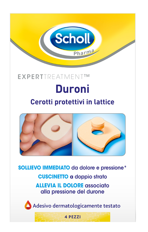 CEROTTO PROTETTIVO PER DURONI SCHOLL IN LATTICE 4 PEZZI - farmaster.it