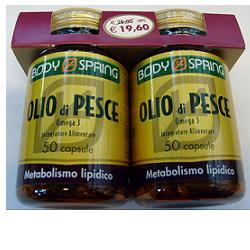BODY SPRING OLIO DI PESCE OMEGA 3 CONFEZIONE BIPACK 50 CAPSULE X 2 - farmaster.it