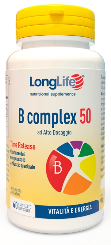 LONGLIFE B COMPLEX 50 RILASCIO GRADUALE 60 TAVOLETTE DIVISIBILI - farmaster.it