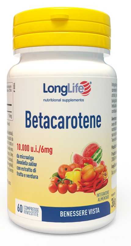 LONGLIFE BETACAROTENE 60 COMPRESSE - farmaster.it