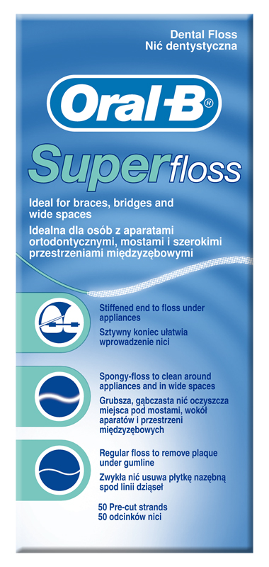 ORALB SUPERFLOSS FILO INTERDENTALE 50 FILI - farmaster.it