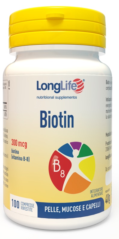 LONGLIFE BIOTIN 100 COMPRESSE - farmaster.it