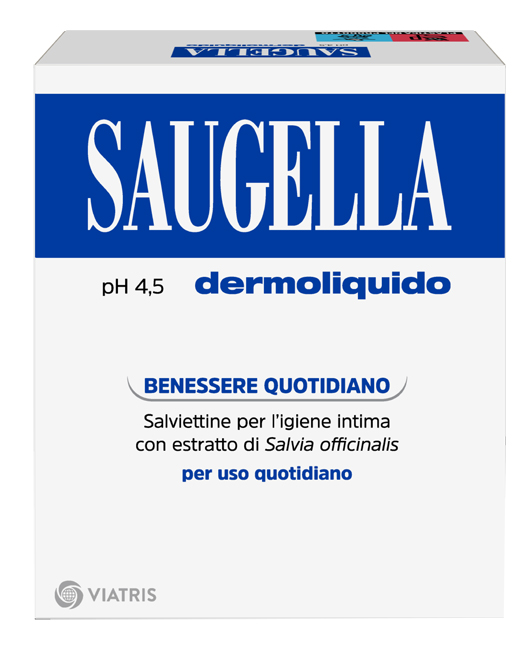 SAUGELLA DERMOLIQUIDO PH 4,5 SALVIETTINE IGIENE INTIMA BENESSERE QUOTIDIANO 10 PEZZI - farmaster.it