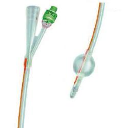 CATETERE FOLEY IN SILICONE TRASPARENTE A 2 VIE CON PALLONCINO 5-10ML DIAMETRO CH16 5,33MM LUNGHEZZA 40CM - farmaster.it