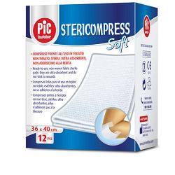 GARZA STERICOMPRESS SOFT XL TNT 36X40CM 12 PEZZI - farmaster.it