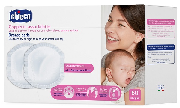 CHICCO COPPETTA ASSORBILATTE ANTIBATTERICA 60 PEZZI - farmaster.it