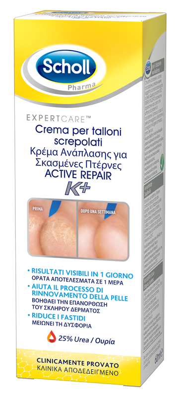 SCHOLL CREMA TALLONI ACTIVE REPAIR K+ 60 ML - farmaster.it