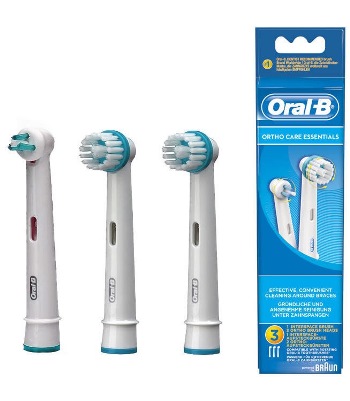 ORALB ORTHO CARE ESSENTIALS TESTINE SPAZZOLINO ELETTRICO APPARECCHIO ORTODONTICO 3 PEZZI - farmaster.it