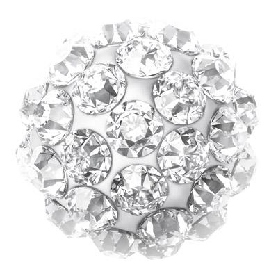 SYSTEM75 PALLINA 4,5MM DIAMANTATA CRISTALLO  ACCIAIO - farmaster.it
