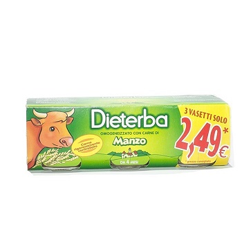 DIETERBA OMOGENEIZZATO MANZO 3 PEZZI 80 G - farmaster.it