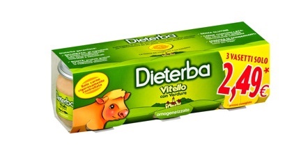 DIETERBA OMOGENEIZZATO VITELLO 3 PEZZI 80 G - farmaster.it