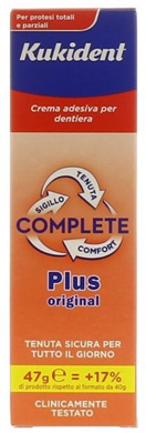 KUKIDENT PLUS COMPLETE CREMA ADESIVA PER PROTESI DENTARIE 47 G - farmaster.it
