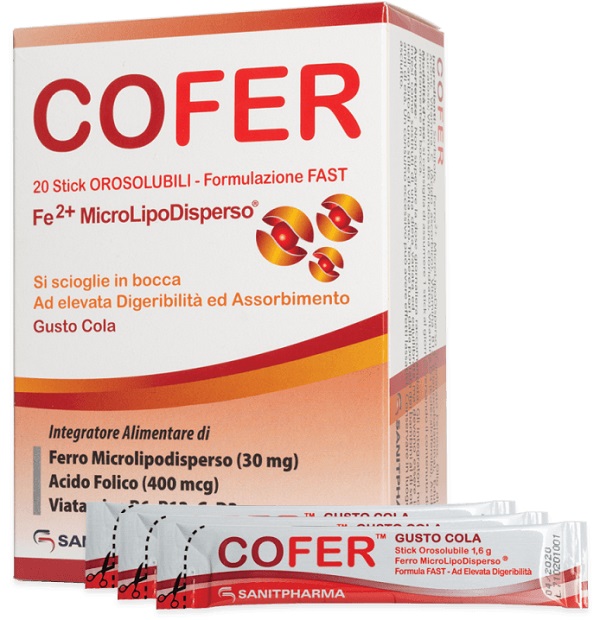 COFER 20 STICK OROSOLUBILI DA 1,6 G GUSTO COLA - farmaster.it