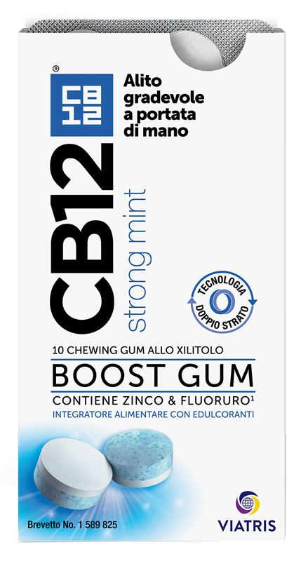 CB12 BOOST 10 CHEWING-GUM ZINCO E FLUORURO NEW FORMULATION - farmaster.it