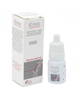 ICROSS GOCCE OCULARI SOLUZIONE OFTALMICA ACIDO IALURONICO CROSS-LINKATO 0,2% 8 ML - farmaster.it