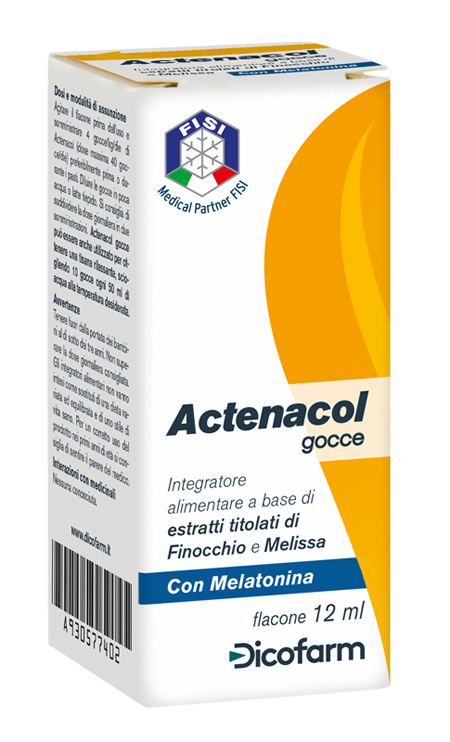ACTENACOL GOCCE 12 ML CON MELATONINA - farmaster.it