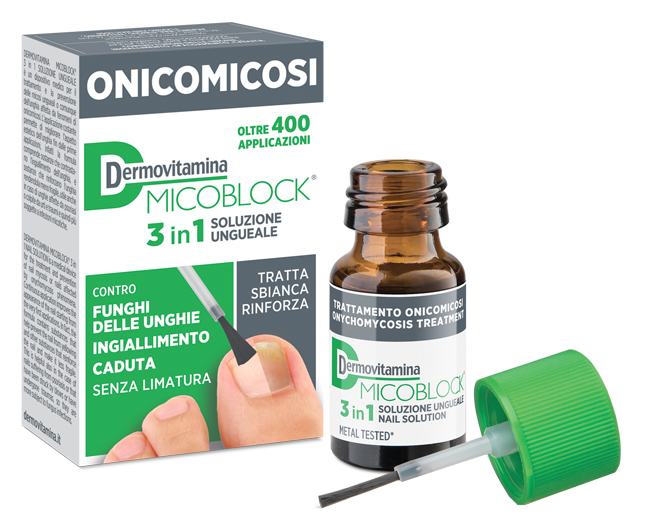 DERMOVITAMINA MICOBLOCK 3 IN 1 ONICOMICOSI SOLUZIONE UNGUEALE 7 ML - farmaster.it