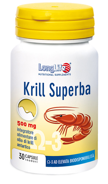 LONGLIFE KRILL SUPERBA 30 CAPSULE INODORI DA 600 MG - farmaster.it