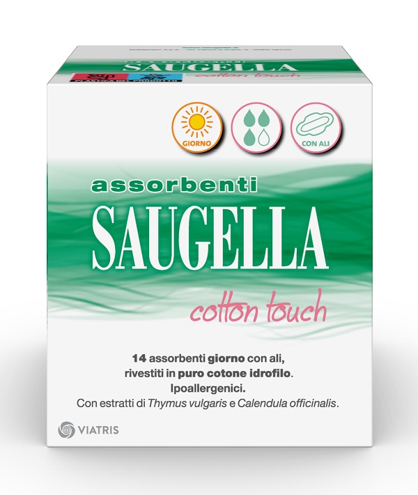 SAUGELLA COTTON TOUCH ASSORBENTI GIORNO 14 PEZZI TAGLIO PREZZO - farmaster.it