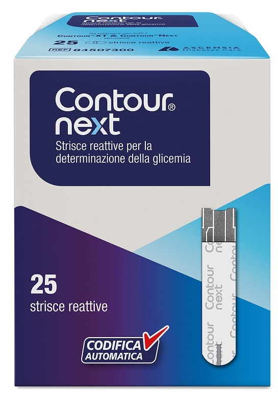 STRISCE MISURAZIONE GLICEMIA CONTOUR NEXT 25 PEZZI - farmaster.it