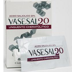 VASESAL 20 6 BUSTINE PLURIDOSE DA 5 ML UNGUENTO CHERATOLITICO - farmaster.it