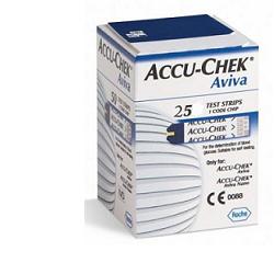 STRISCE MISURAZIONE GLICEMIA ACCU-CHEK AVIVA BRK RETAIL 25 PEZZI - farmaster.it