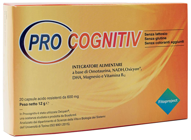 PROCOGNITIV 20 CAPSULE ACIDO RESISTENTI VEGETALI DA 600 MG - farmaster.it
