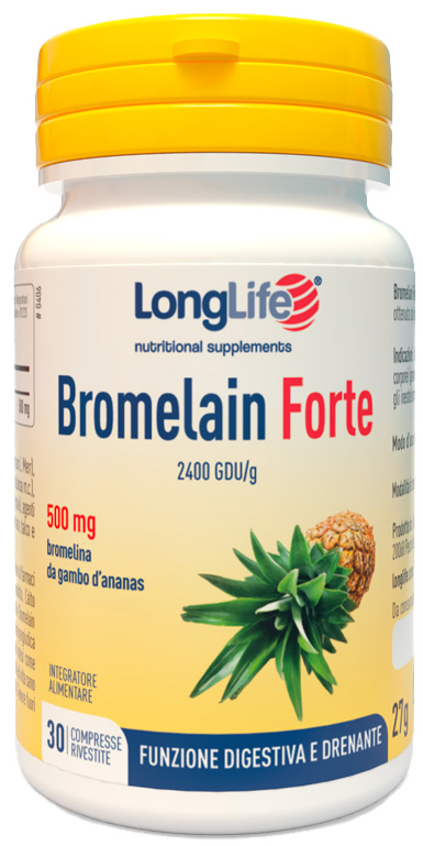 LONGLIFE BROMELAIN FORTE 30 COMPRESSE - farmaster.it