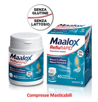 MAALOX REFLURAPID 40 COMPRESSE MASTICABILI - farmaster.it