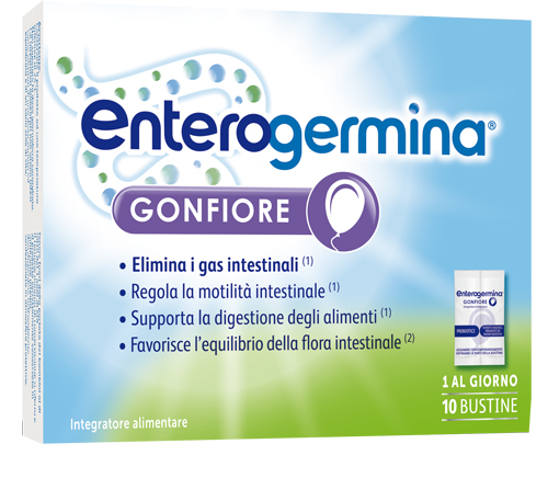 ENTEROGERMINA GONFIORE 10 BUSTINE BIPARTITE - farmaster.it