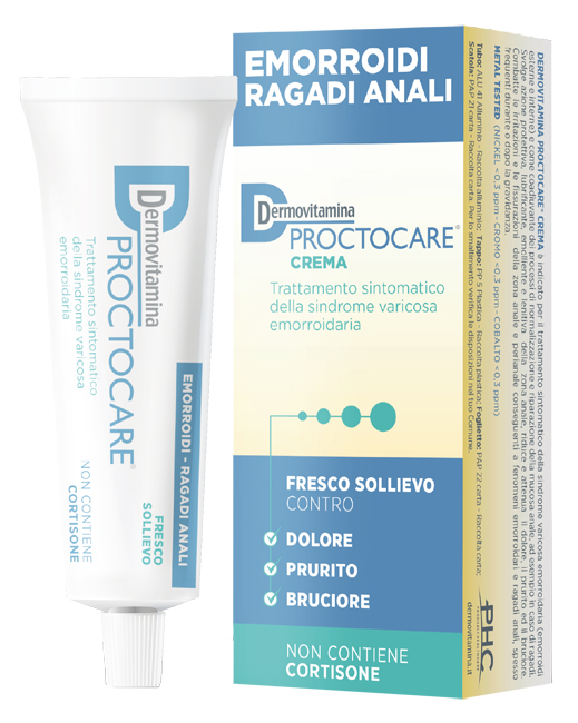 DERMOVITAMINA PROCTOCARE CREMA EMORROIDI RAGADI ANALI 30 ML CON CANNULA - farmaster.it