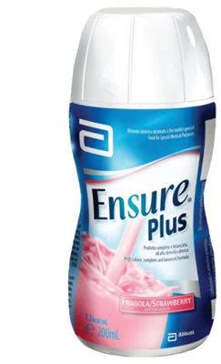 ENSURE PLUS FRAGOLA 4 BOTTIGLE DA 200 ML - farmaster.it