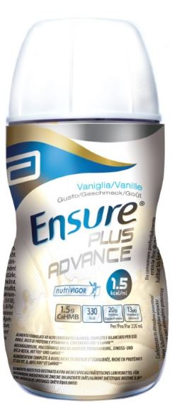 ENSURE PLUS ADVANCE VANIGLIA 4 BOTTIGLIE DA 220 ML - farmaster.it