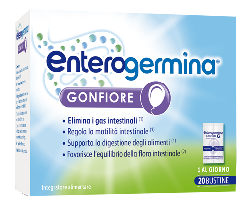 ENTEROGERMINA GONFIORE 20 BUSTINE BIPARTITE - farmaster.it
