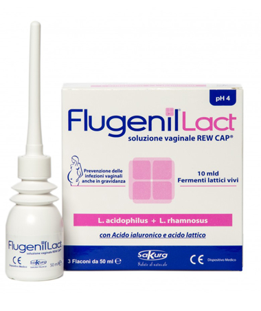 FLUGENIL LACT SOLUZIONE VAGINALE INTERNA A BASE DI FERMENTI LATTICI 3 FLACONI DA 50 ML + 3 APPLICATORI MONOUSO - farmaster.it