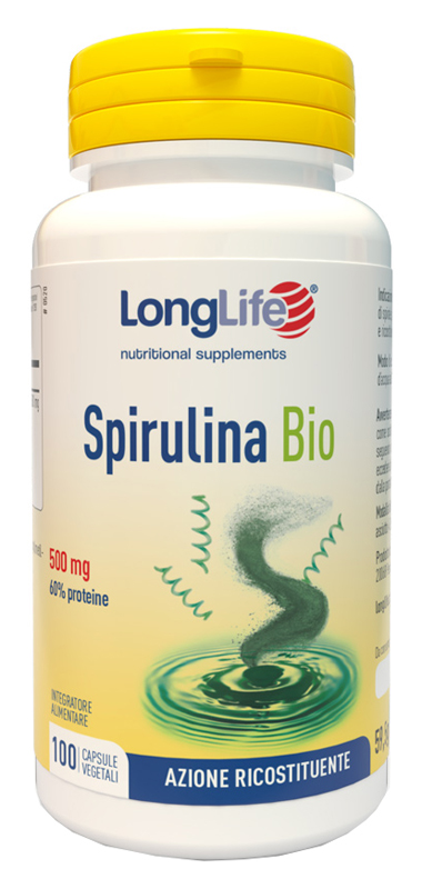 LONGLIFE SPIRULINA BIO 500 MG 100 CAPSULE VEGETALI - farmaster.it