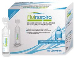 FLUIRESPIRA SOLUZIONE FISIOLOGICA STERILE 30 FLACONCINI MONODOSE DA 5ML - farmaster.it