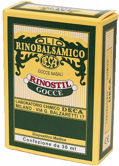 RINOSTIL GOCCE NASALI FLACONE 30ML OLIO RINOBALSAMICO PER LAPROTEZIONE DELLA MUCOSA NASALE E LA PULIZIA DELLE FOSSE NASALI - farmaster.it