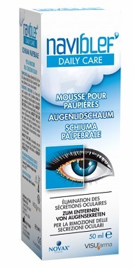 NAVIBLEF DAILY CARE SCHIUMA PER RIMOZIONE SECREZIONI OCULARI DA PALPEBRE E CIGLIA 50 ML - farmaster.it