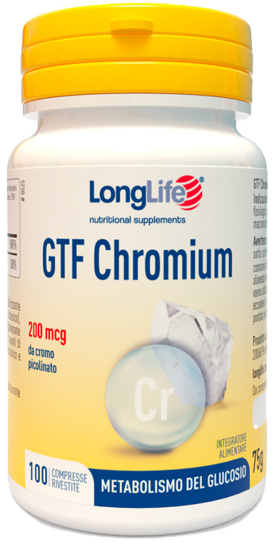 LONGLIFE GTF CHROMIUM 100 COMPRESSE RIVESTITE - farmaster.it